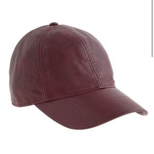 J. Crew Leather Baseball Cap